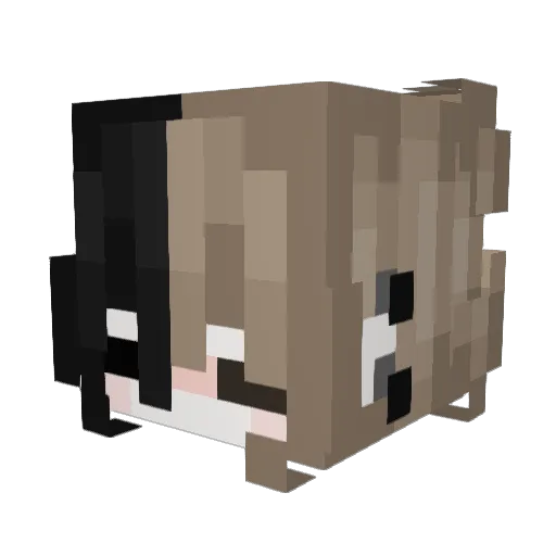 Tuziwww Minecraft avatar head, 3D render