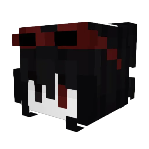 Tv4r Minecraft avatar head, 3D render