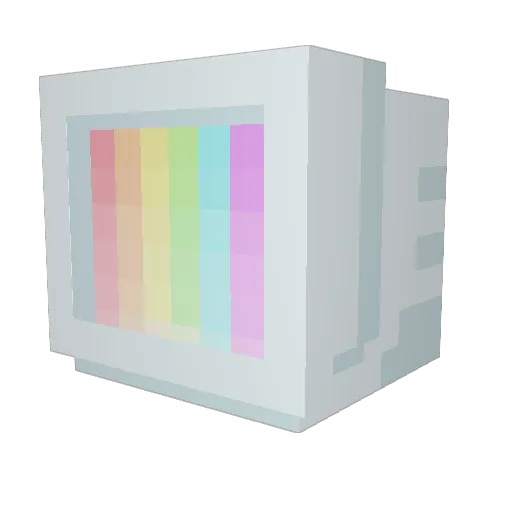 TvFixed Minecraft avatar head, 3D render