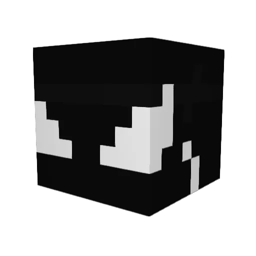 TvPa Minecraft avatar head, 3D render