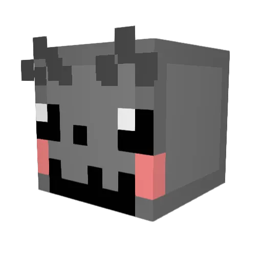 Tvdy Minecraft avatar head, 3D render