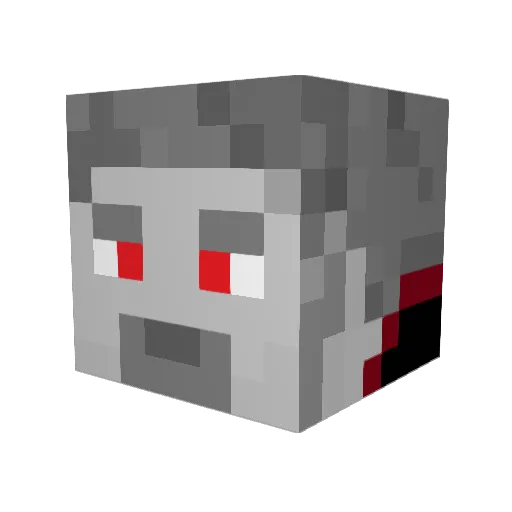 Tvector Minecraft avatar head, 3D render