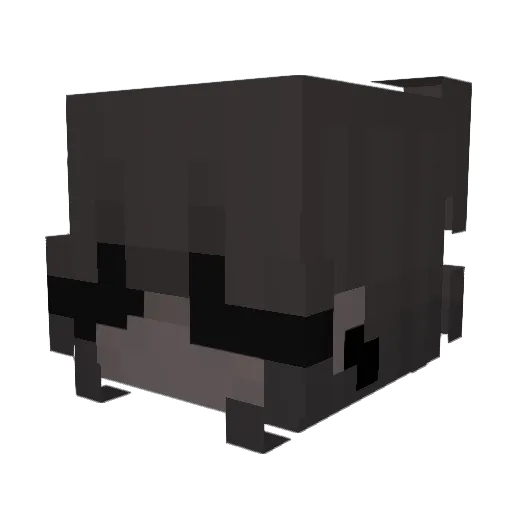 Tvffty Minecraft avatar head, 3D render