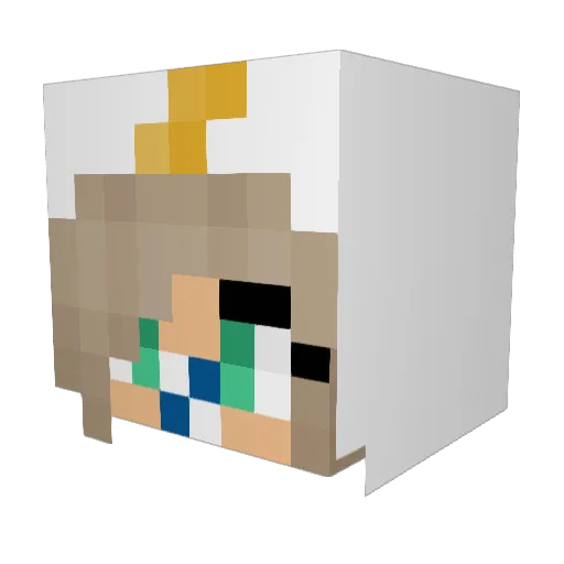 Tvisha_ramesh16 Minecraft avatar head, 3D render