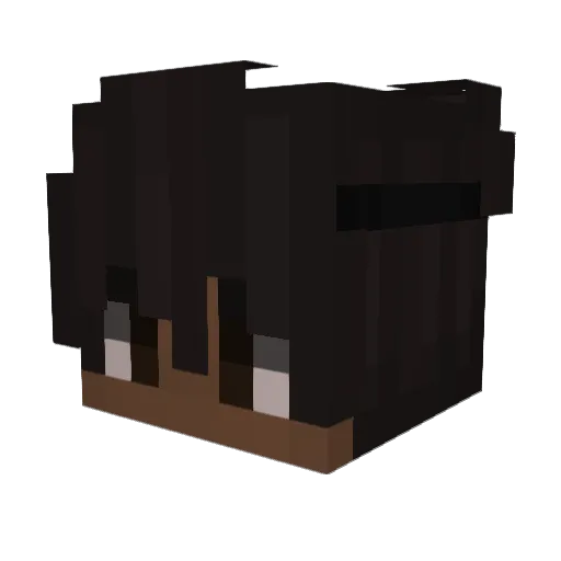 Tvmmy Minecraft avatar head, 3D render