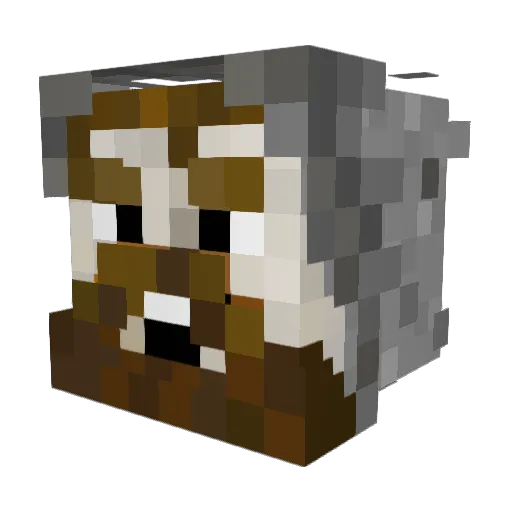 TvujDealer Minecraft avatar head, 3D render