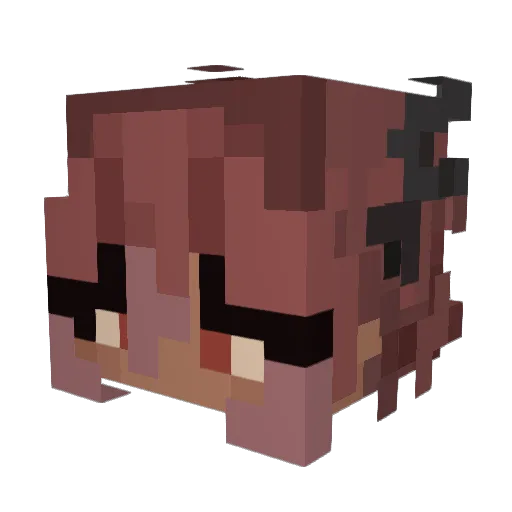 TvwFreya Minecraft avatar head, 3D render