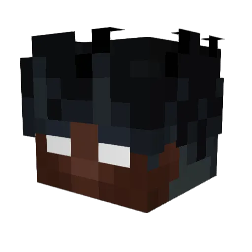 Tvy_Jollly_ Minecraft avatar head, 3D render