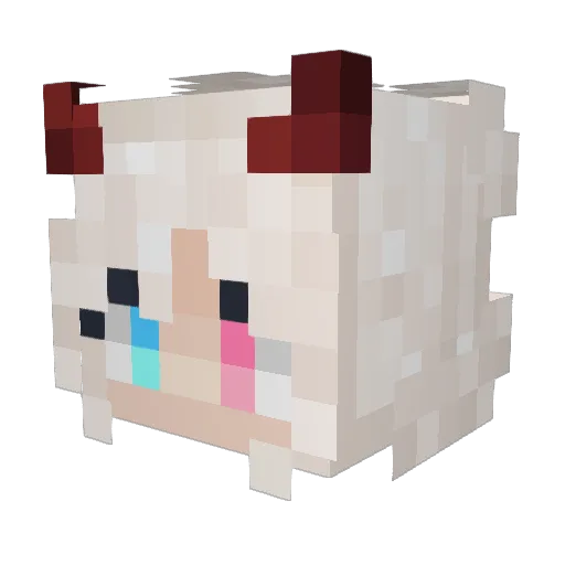 Tw00ne Minecraft avatar head, 3D render