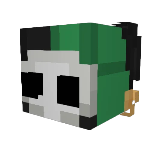 Tw1etz Minecraft avatar head, 3D render