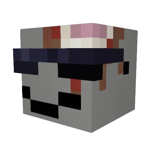 Tw1isted Minecraft avatar head, 3D render