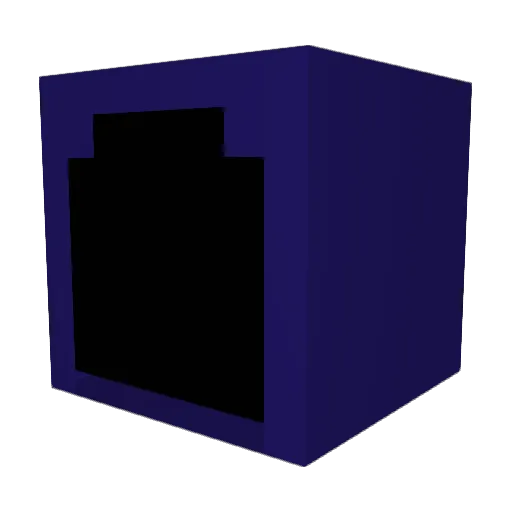 Tw1itch Minecraft avatar head, 3D render
