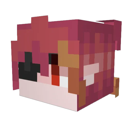 Tw1light_Swordxx Minecraft avatar head, 3D render