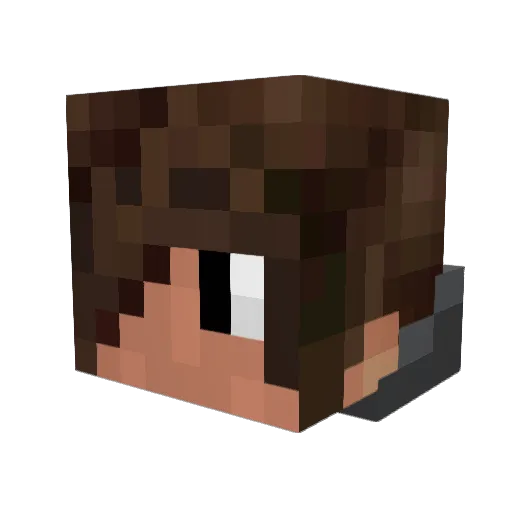 Tw1nsRang3 Minecraft avatar head, 3D render