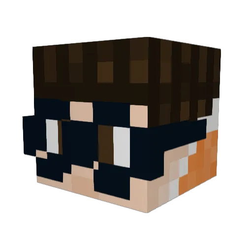 Tw1sted83 Minecraft avatar head, 3D render