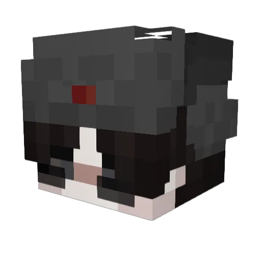 TwIkSTOP Minecraft avatar head, 3D render