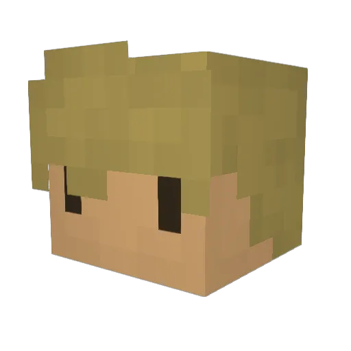 Twango_III Minecraft avatar head, 3D render