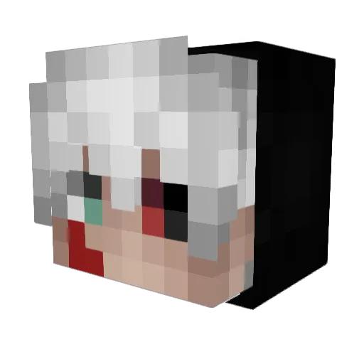 Twappie Minecraft avatar head, 3D render