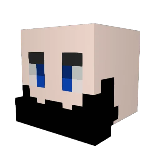TwashyDayo Minecraft avatar head, 3D render