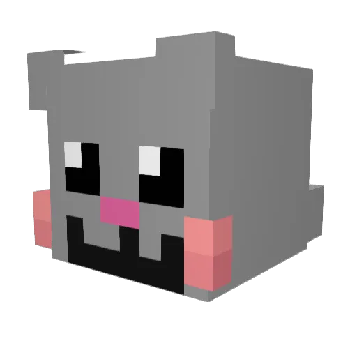 TweakTitan Minecraft avatar head, 3D render