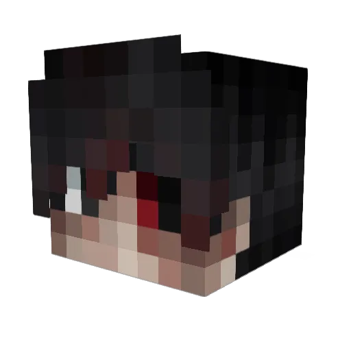 TweeTEHPANDA Minecraft avatar head, 3D render