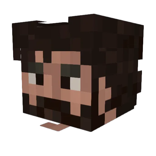 TweedeSchoenzool Minecraft avatar head, 3D render
