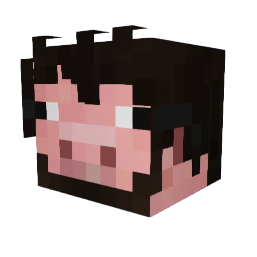 TweedyJimothy Minecraft avatar head, 3D render