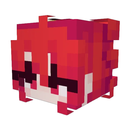 Tweek01 Minecraft avatar head, 3D render