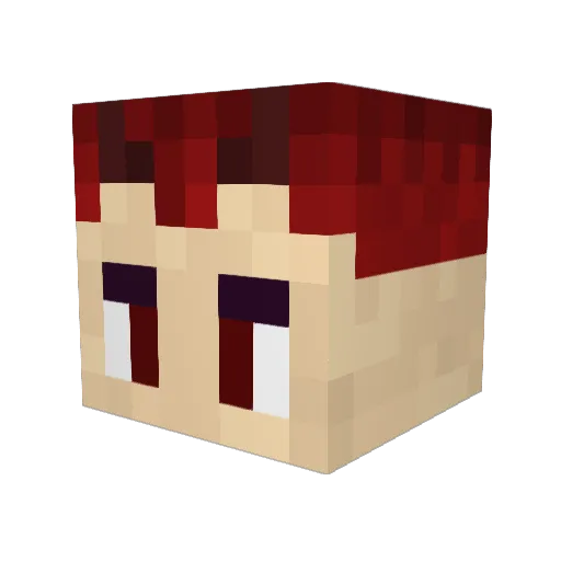 Tweek_Jr Minecraft avatar head, 3D render