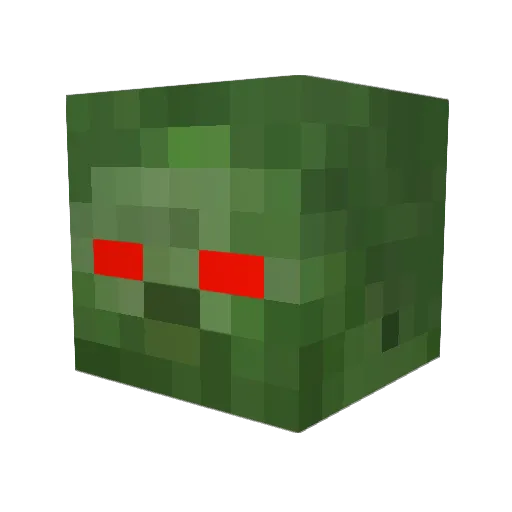 Tweekk Minecraft avatar head, 3D render