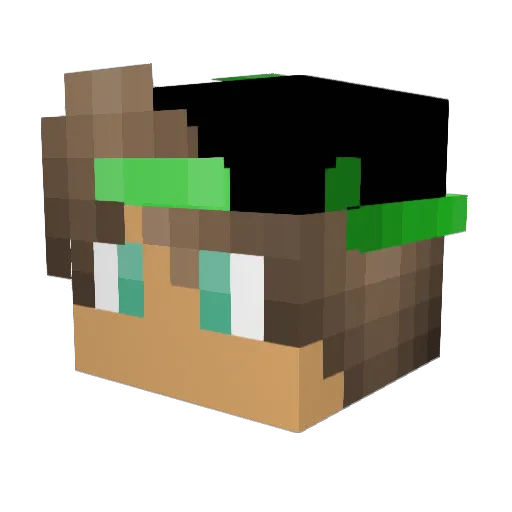 Tweekone259 Minecraft avatar head, 3D render