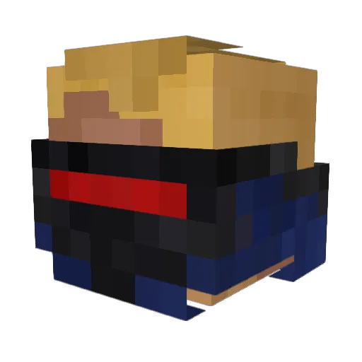 Tweety14 Minecraft avatar head, 3D render
