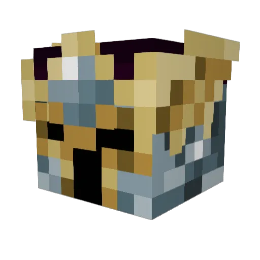 Twelcool Minecraft avatar head, 3D render