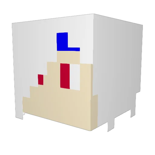 TweloneM Minecraft avatar head, 3D render