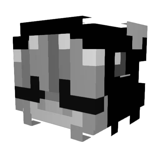 TwelveKings Minecraft avatar head, 3D render