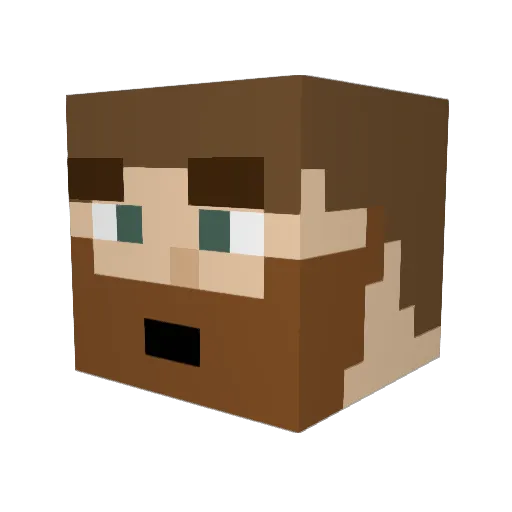 TwelveLegions Minecraft avatar head, 3D render