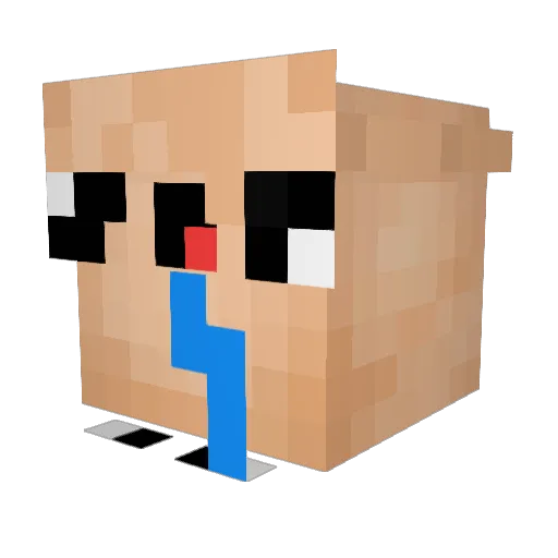 TwelvePM Minecraft avatar head, 3D render