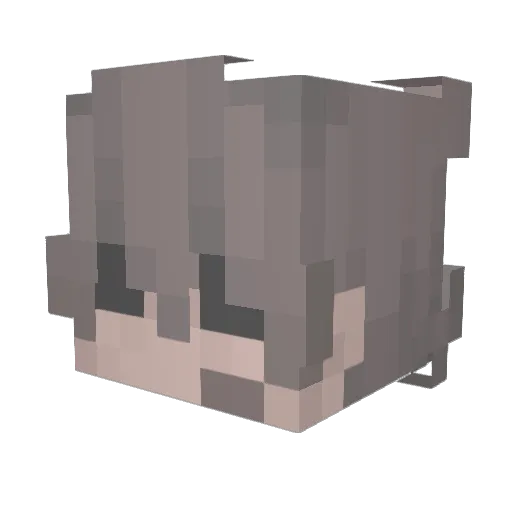 Twembu Minecraft avatar head, 3D render