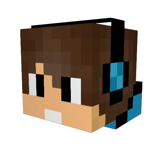 Twenteforce Minecraft avatar head, 3D render