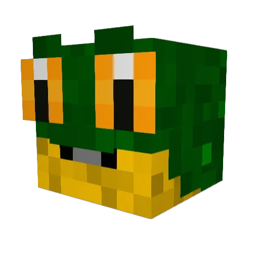 Twents Minecraft avatar head, 3D render