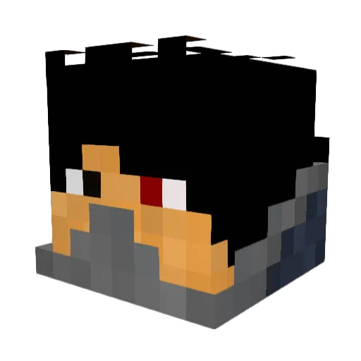 Twenty8 Minecraft avatar head, 3D render
