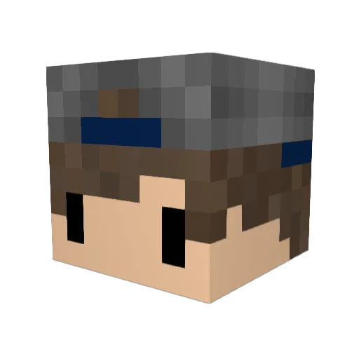 TwentyOneDavids Minecraft avatar head, 3D render