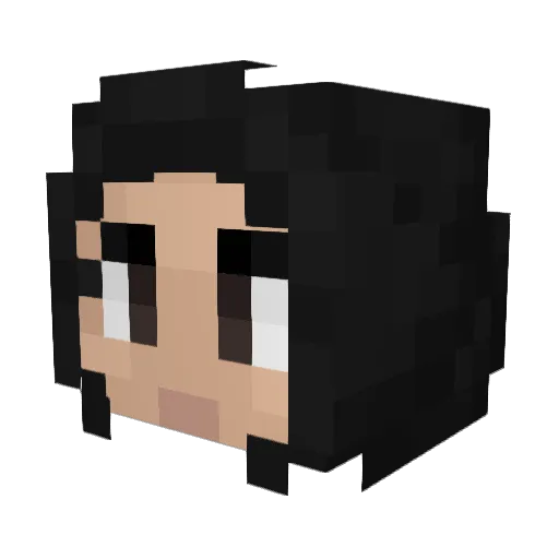 TwentyOneHepps Minecraft avatar head, 3D render