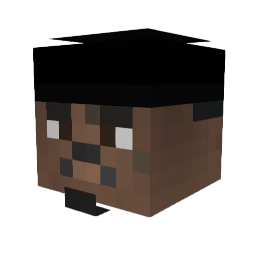 TwentyOneTrix Minecraft avatar head, 3D render