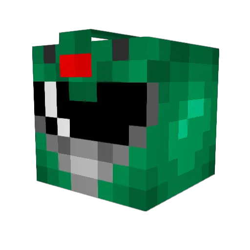 Twentyonex Minecraft avatar head, 3D render