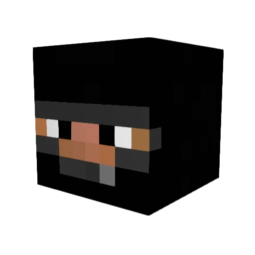 TwenyJ Minecraft avatar head, 3D render