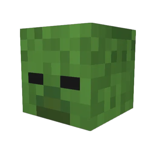 TwerkForSushi Minecraft avatar head, 3D render