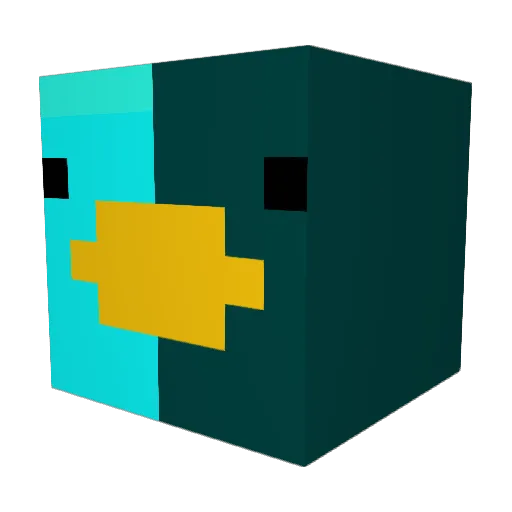 TwerpishGuy Minecraft avatar head, 3D render