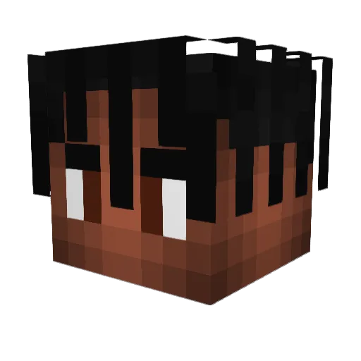 Twewis Minecraft avatar head, 3D render