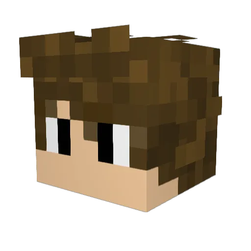 Twhi87netsam Minecraft avatar head, 3D render